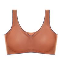 Women's Thai Latex Sleep Bra - Thin Gathered Vest with Beautiful Back Design M (80-110 lbs, 32/70 ABC) plytų raudona spalva