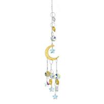 1 Piece, Silver Gold Moon Pentagram, Window Garden Decoration Crystal Pendant Sunshine Catcher