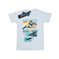 DC Comics Mens Aquaman Character Tiles T-Shirt S balta