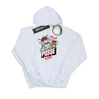 Tom And Jerry Mens Posse Cat Hoodie L balta