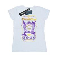 Harry Potter Womens/Ladies Chocolate Frogs Coloured Label Cotton T-Shirt XXL balta