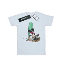 Disney Mens Mickey Mouse Surf And Chill T-Shirt XXL balta