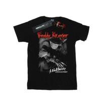 A Nightmare On Elm Street Womens/Ladies Freddy Black And White Photo Cotton Boyfriend T-Shirt L juoda