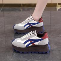 Hong Kong style student trendy shoes women's new thick-soled heightening fashionable versatile retro sports and leisure dad shoes H861 35