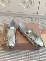Cowhide shoes ballet shoes women's bow with Mary Jane shoes shallow mouth versatile flat shoes 35