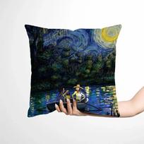 Sofa Decorative Pillow Covers Style Oil Painting Ornamental Pillows for Living Room Pillowcase Cushion Cover Cushions 66x66cm raudona