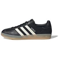 Adidas Originals GAZELLE INDOOR Abrasion Resistant Low Top Skateboard Shoes Unisex Black Sneakers JQ7084 40⅔ juoda