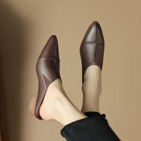 Moterims Sandalai Stori Šlepetės Vasariniai Sandalai Vidutiniu Kulnu Nauja Mada Slingback Šlepetės Laisvalaikio Batai Suknelės Kulniukai Šlepetės Moterims 40 smėlis