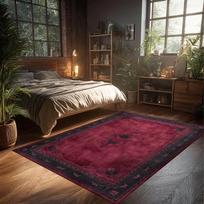 Greek Key Medallion Rug Traditional Elegant Area Carpet Living Room Bedroom Retro Home Decoration 40x60cm
