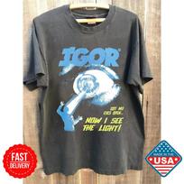 Tyler The Creator Igor Tour Merch Charcoal Unisex T Shirt, Charcoal Graphic Unisex T-Shirt XXL black