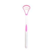 Dual Uses Tongue Scraper Cleaners Reusable Oral Health Cleaning Brush Hygiene Care Toothbrush Mouth Fresh Breath Scraping rožinė