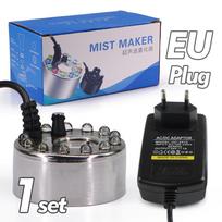 Colorful Lights Ultrasonic Mist Maker Fogger w/ 110-240V Water Atomizer Head Kit for Pond Fountain Aquarium Fish Tank Humidifier