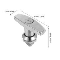 T-Handle Lock Heavy Duty with Keys for Filing Cabinet Drawer Toolbox Cabinet Door Distribution Box Rv Storage Replacement sidabras