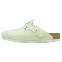 Birkenstock Boston Soft Footbed  faded lime  buckle mules 1027678 37