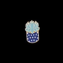 Lovely Cartoon Cactus Pots Planet Plant Brooch Pins Button Women Decoration Cravat Mini Brooches