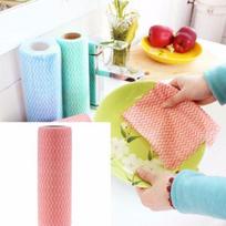 Vienkartiniai lūžio taško neaustiniai virtuviniai rankšluosčiai Valymo šluostė 1 susukamas stiklinės indų servetėlės 25pcs 1 roll yellow
