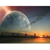 Planetos gražūs peizažai Namų dekoras Visas apvalus deimantinis siuvinėjimas „Pasidaryk pats“ deimantinis tapyba Siuvinėjimas kryželiu 20X30CM