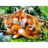„Pasidaryk pats“ 5d deimantinis paveikslas „Animal Fox“ siuvinėjimas 20X30CM orange
