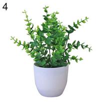 Žydinčios puokštės dirbtinės lapijos augalas vazoninis bonsai vestuvių vakarėlio prekybos centro darbalaukio dekoras 4