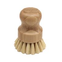TK Apvalus Puodas Indas Dubuo Kriauklė Viryklė Plovimo Šepetys Virtuvės Valymo Įrankis Bamboo Sisal