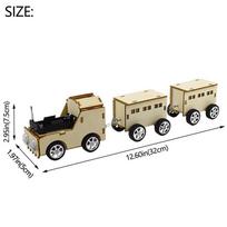„Pasidaryk pats“ modelių rinkinys Automobilis elektrinis traukinys Medinis 3D modelis STEM pagrindai Švietimas Moksliniai žaislai vaikams Vaikai Geriausi draugai Surinkite žaislus beige