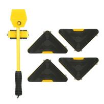 Heavy Duty Furniture Lifter with 4 Sliders for Easy and Safe Moving Moving Tool Shifter 5 Pack geltona