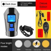Bicycle Light USB Charging Front Light Horn Speedometer LCD Screen Bicycle Accessories juoda