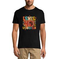 Men's Gaming T-Shirt Level 40 Unlocked - Gaming Gamer 40th Birthday Tee Shirt XS sidabro smėlio spalvos