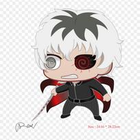 Cartoon Tokyo Ghoul Chibi Iron On Patches For Clothing Applique Stickers On Clothes Heat-Sensitive Custom Patch