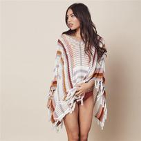2022 m. paplūdimio apdangalas Spalvingas austas paplūdimio Sarongo bikini maudymosi kostiumėlis Moteriški paplūdimio drabužiai Maudymosi kostiumėliai Cover Up Fringe Cape Top Q1274 One size oranžinė