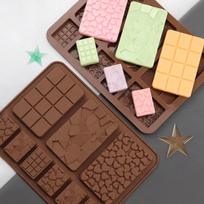 9 ertmė silikono šokolado formavimo želė bloko juosta pelėsių epoksidinė ledo padėklas fondant tortas dekoravimo saldainių įrankis virtuvės kepimo reikmenys
