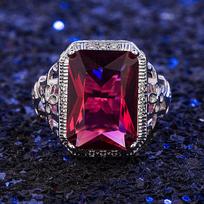 Sace Gems Mados vario lydinio rožės raudonos cirkonio žiedas moterims papuošalai vestuvių pažadas vakarėlio dovana 6