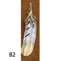 S925 Sterling Silver Jewelry Retro Thai Silver Men's and Women's Eagle Claw Feather Pendant Sweater Chain Pendant