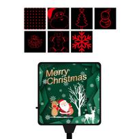 Automobilio USB atmosferos šviesa Kalėdų projektoriaus šviesos Garso aktyvuojama LED interjero lempa automobiliui, namams style E black