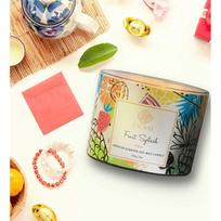 EKAM Island Driftwood 3 Wick sojų vašku kvepianti žvakė – 256 gramai – 30 valandų degimo laikas – idealiai tinka namų dekoravimui, dovanoms ir aromaterapijai Fruit Splash