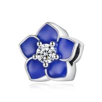 Pamela 925 Sidabro Saulėgrąžos Pakabukai Plata De Ley Originalus Gėlės Kaktuso Žalios Lapo Karoliukas „Pasidaryk pats“ Pakabukų Apyrankės Juvelyrikos Gamybai blue