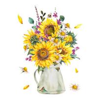 Lengva įklijuoti sienų tapetai Ryškios spalvos Puikus, nenuplėšiamas vonios tualeto dubenėlio lipdukas Namų reikmenys Sienų lipdukas dekoratyvinis Sunflower