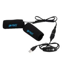 1 Pair Motorcycle USB Heated Grips Handlebars With Temperature Control Switches Handlebar Warmer Removable kaip parodyta spalva