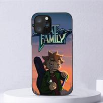 Metalinis šeimos telefono dėklas iPhone 11 12 Mini 13 14 Pro Xs Max X 8 7 6s Plus 5 Se Xr korpusas iPhone12