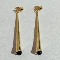 Personalized European and American Retro Jewelry Earrings with A Sense of Luxury and Temperament. Long Style Earrings with A Sense of Niche Design auksinė