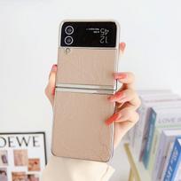 Skirta Samsung Galaxy Z Flip 4 3 5g dėklas prabangus galvanizuotas su apsauga kamerai atsparus smūgiams kritimui kietas galinis dangtelis priedai for Galaxy Z Flip 4 raudona