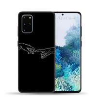 Mona Lisa Art David Girl Lines Case For Samsung S22 S21 Ultra S20 Fe Plus A53 A73 A52 A72 A51 A71 A22 A12 A32 A50 A33 A13 Cover For A72 4G 5G gray