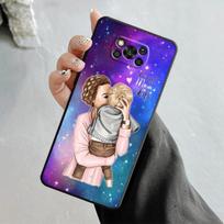 Case For Xiaomi Poco X3 Nfc X4pro X5 M3 For Mi 12 13 11 10 10t 8 Note10 Lite 11ultra 11t Pro F1 Pretty Baby Mom Girl For Mi Note 10 Lite blue