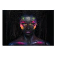 Modernūs portretinio meno plakatai ir spaudiniai Sienų menas Drobės tapyba Makiažo merginos paveikslas svetainei Cuadros Namų dekoras Be rėmo 20x30cm black