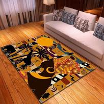 3D Senovės spalvingo Egipto moters Spausdintas Kilimas Svetainės Sofa Grindų durų kilimėlis namams Neslystantis Kilimas Miegamasis Plaunamas plotinis kilimas pagal užsakymą 40x120cm