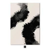 Juodai Balta Augalo Lapo Nuotrauka Modernus Abstraktus Paveikslas Sieninis Plakatas Vintažinis Drobės Meno Spaudinys Skandinaviškas Svetainės Namų Dekoravimas A4 21x30cm No Frame