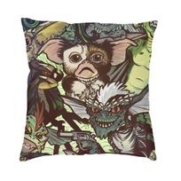 Žaliųjų monstrų „Gremlinų“ pagalvės užvalkalas 50 * 50 cm dekoras namams, sofa, Chari Gizmo, mokslinės fantastikos filmo pagalvės užvalkalas automobiliui 30x30cm 12x12in