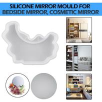 Silicone Makeup Table Desk Mirror Stand Decor Mould Resin Epoxy Casting Mold DIY blue