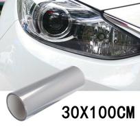 Lengvai montuojama apsauginė plėvelė automobiliui 60CM Blizgi 3 sluoksnių automobilio priekinių žibintų lempų apsauginė plėvelė lipdukas Apsauga nuo įbrėžimų 30  100cm
