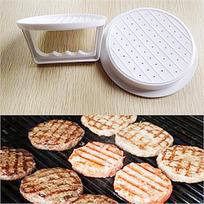 1pc NEW Plastic Burger Press Hamburger Meat Beef Patty Maker Mold Kitchen Tool gray